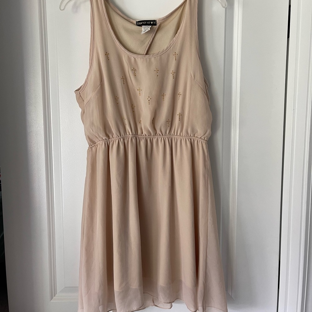 Dress with open back